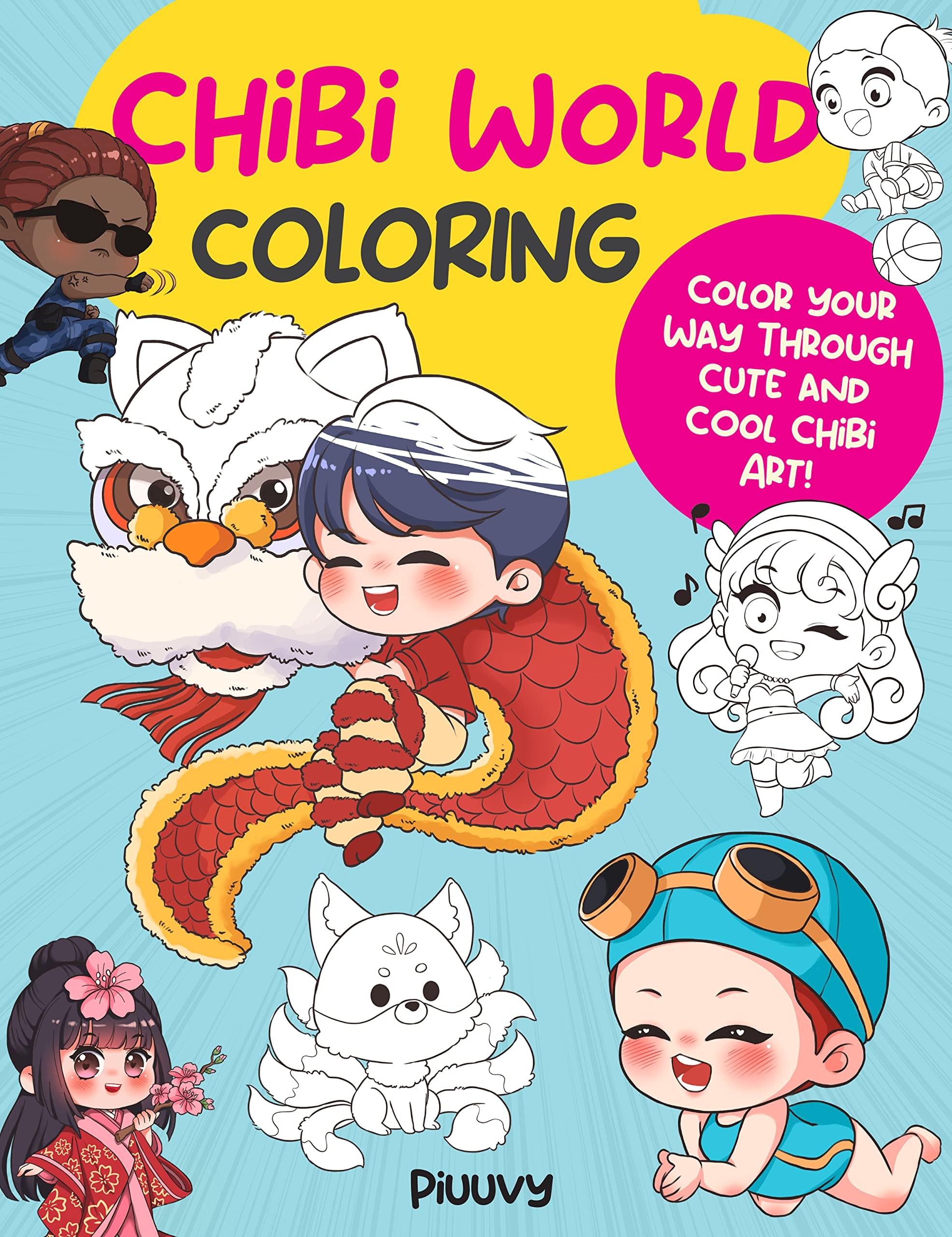 Chibi World Coloring: Color your way through cute and cool chibi art! (Manga Coloring, 2)