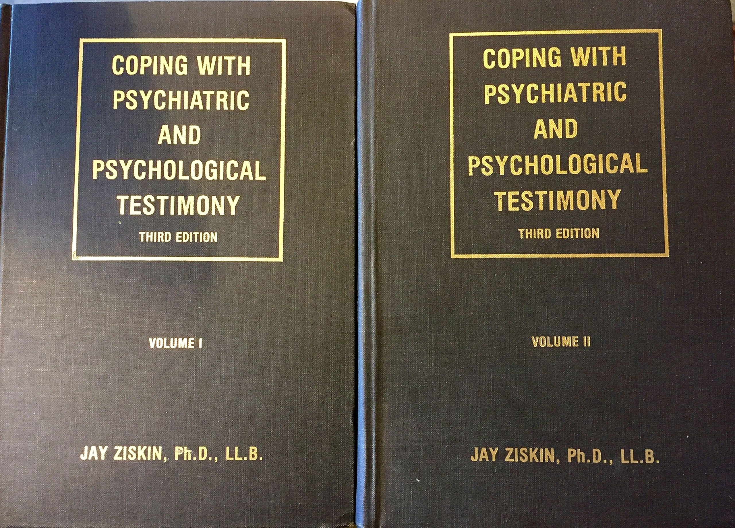 Coping With Psychiatric and Psychological Testimony (Two Volume Set)