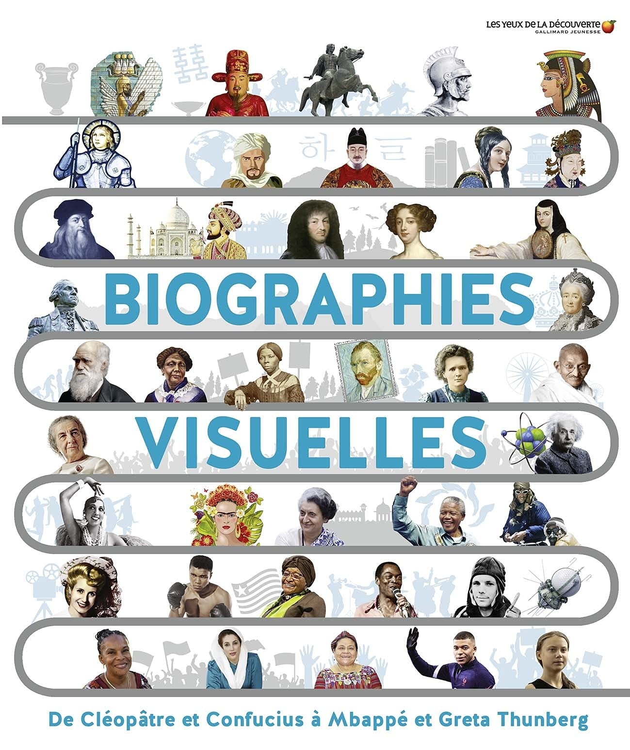 Biographies visuelles: De Cléopatre et Confucius à Mbappé et Greta Thunberg