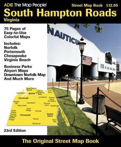 ADC The Map People South Hampton Roads, VA. (SOUTH HAMPTON ROADS, VIRGINIA STREET MAP BOOK)