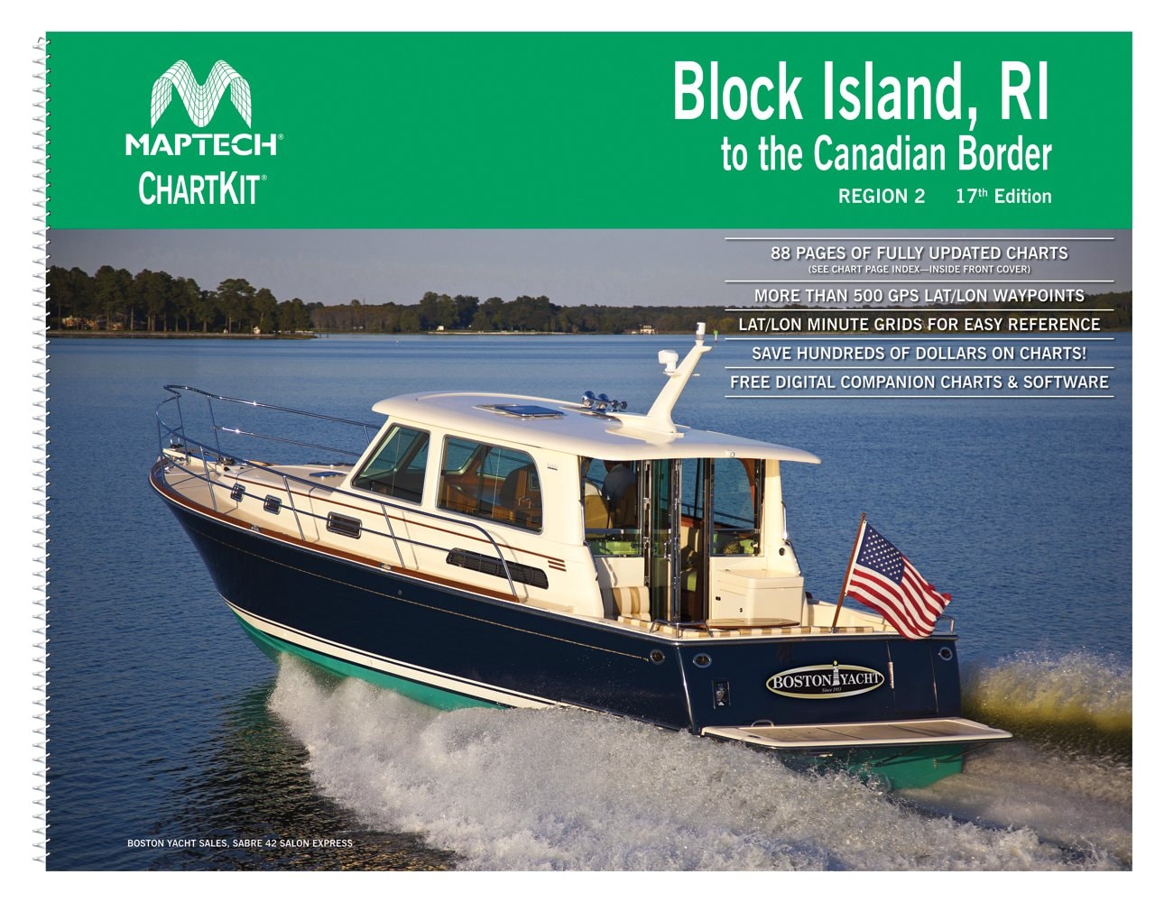 Block Island, RI to the Canadian Border MAPTECH® Chartkit Region 2 17th Edition