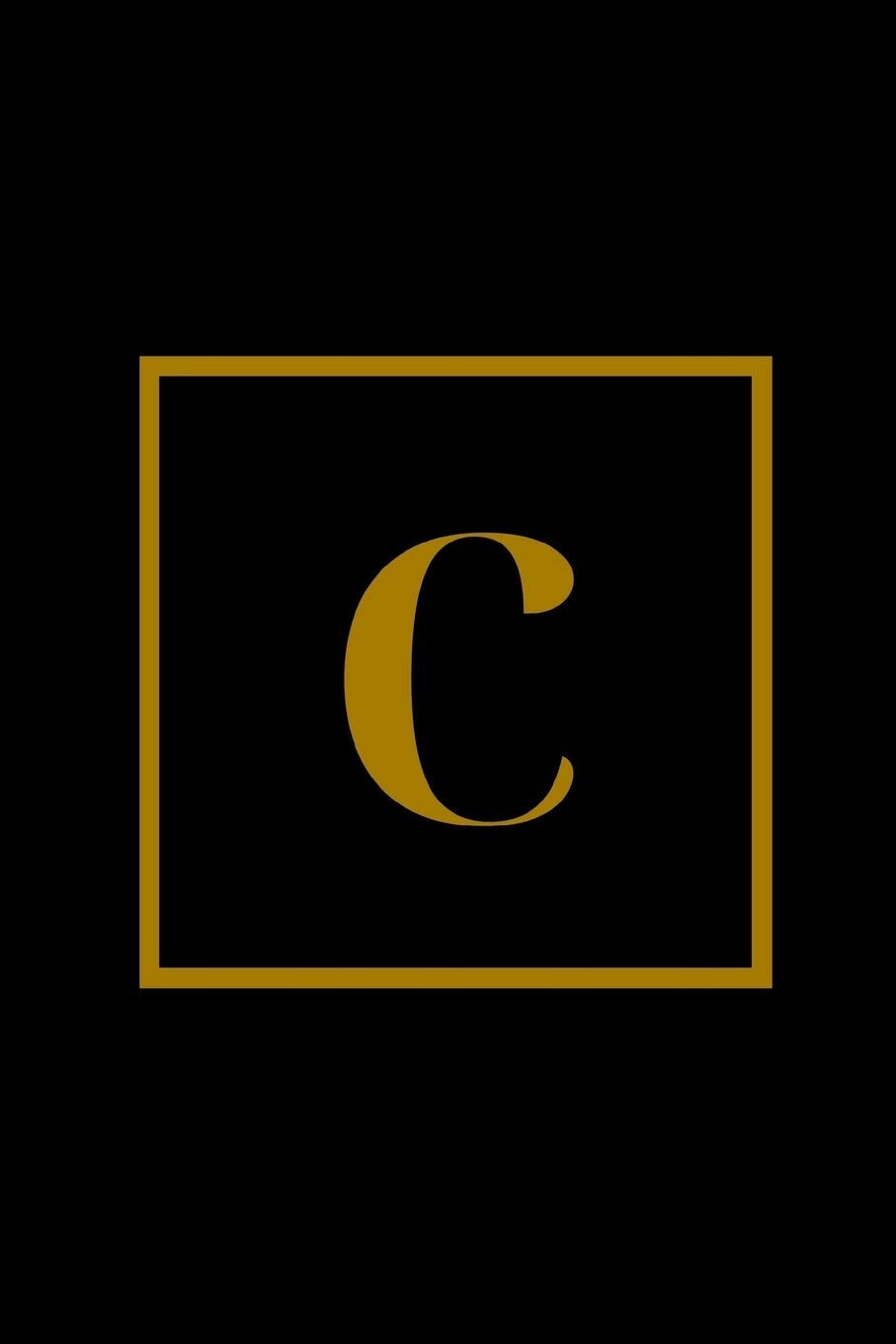 C: Elegant Monogram Journal C College Ruled Notebook for Men, Women, Girls and Boys Executive Style Minimalist Journal