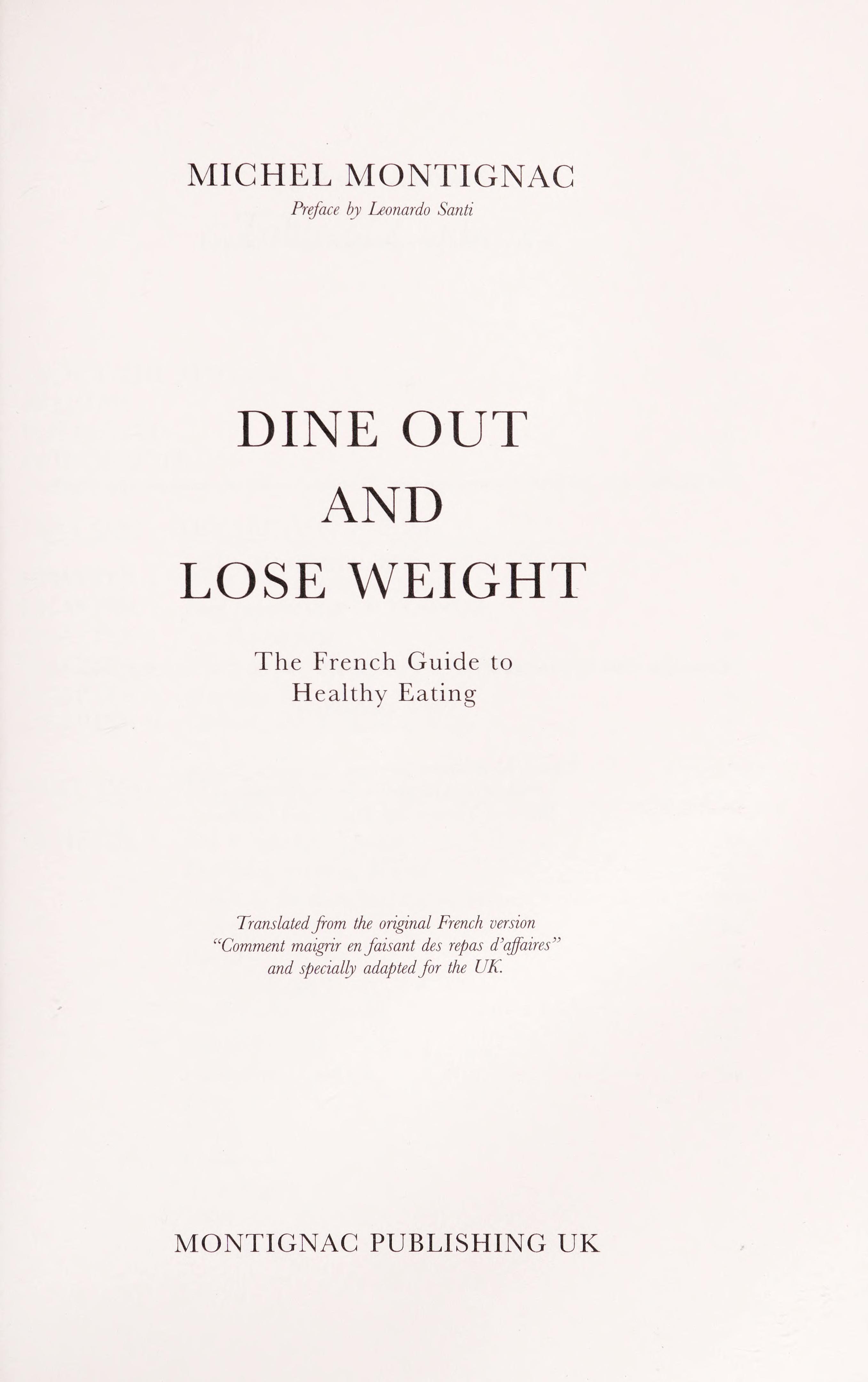 Dine Out and Lose Weight