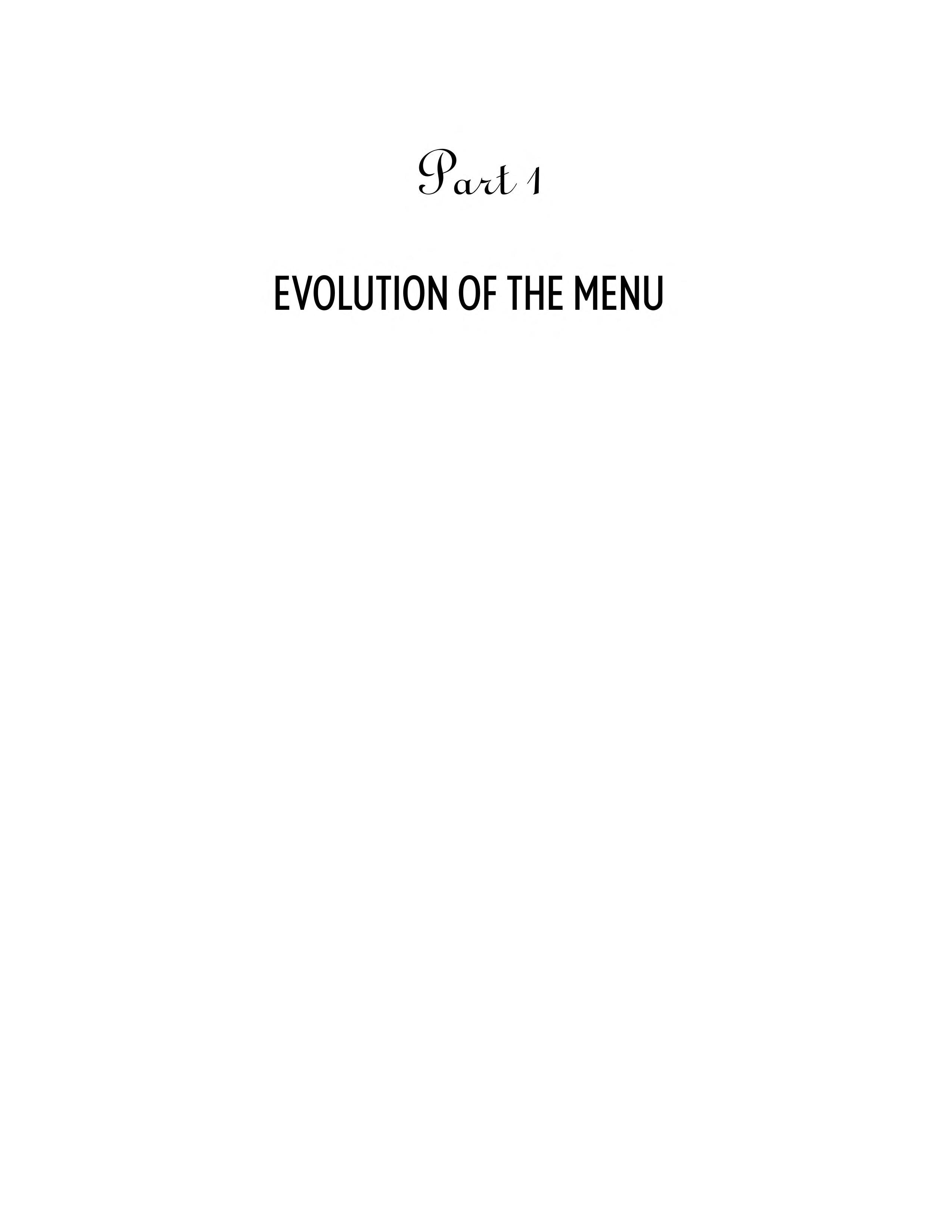 Fundamentals of Menu Planning