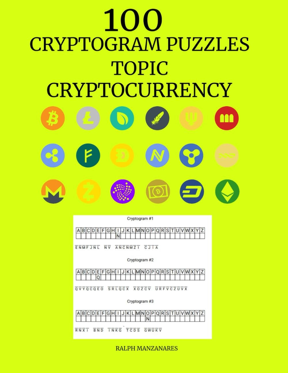 100 Cryptogram Puzzles: Topic Cryptocurrency