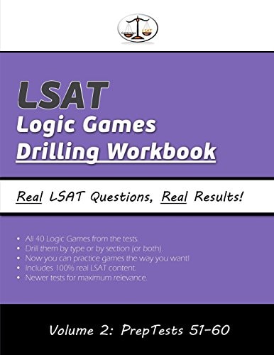 LSAT Logic Games Drilling Workbook, Volume 2: All 40 Analytical Reasoning Problem Sets from PrepTests 51-60, Presented by Type and by Section (Cambridge LSAT)