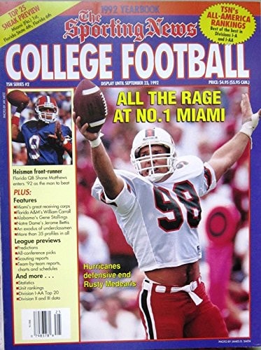College Football Yearbook, 1992