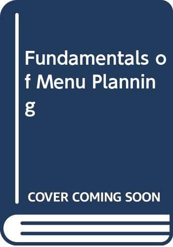 Fundamentals of Menu Planning