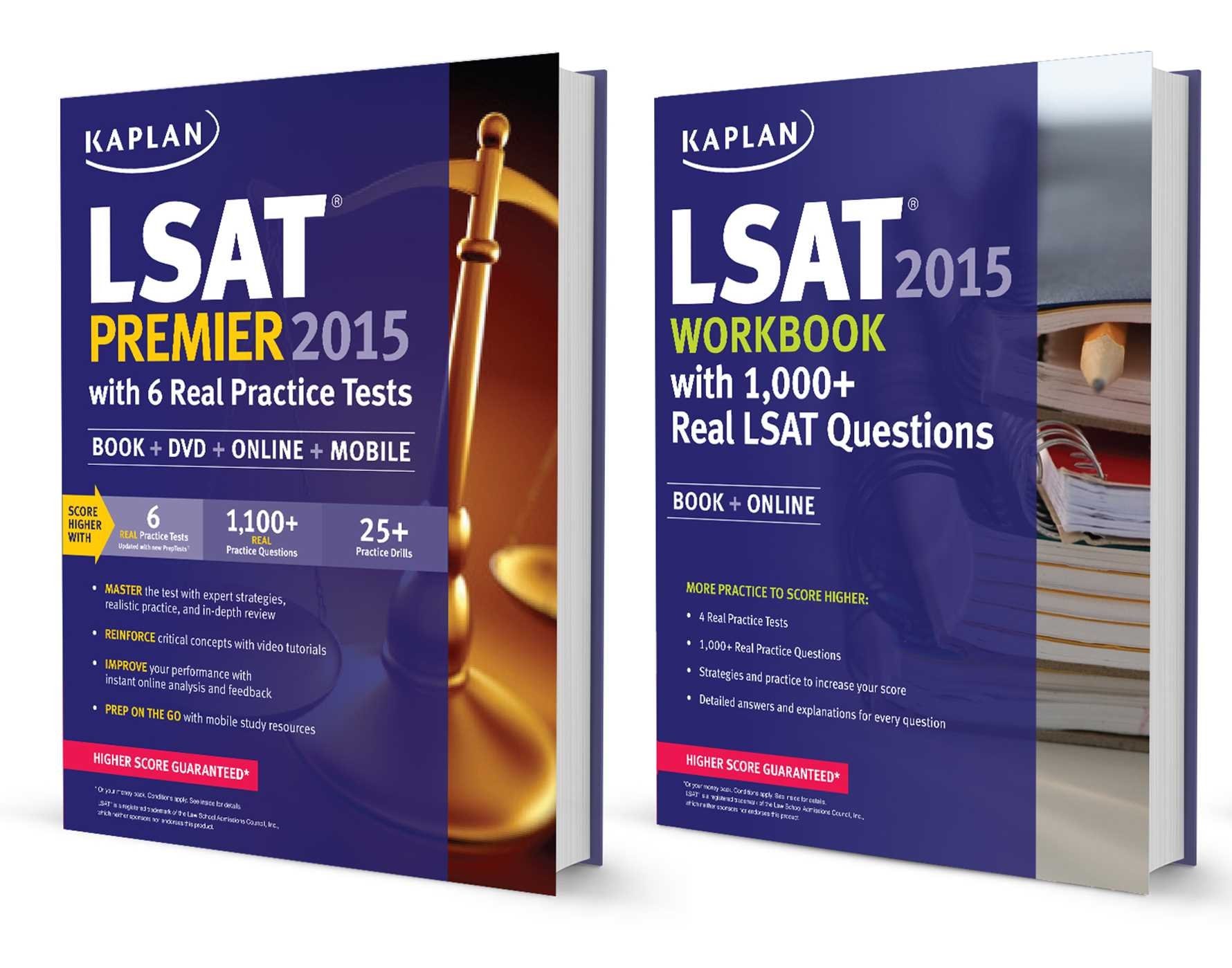 Kaplan LSAT Premier and Workbook 2015 Pack (Kaplan Test Prep)