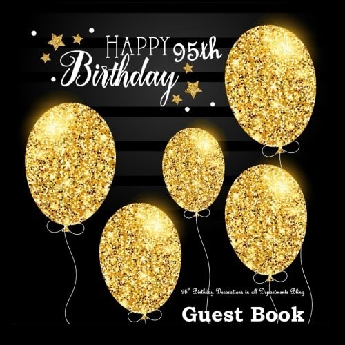 95th Birthday Decorations in All Departments: Bling GUEST BOOK Classy Silver Inside Foil Fleur de Lis End Pages 95th Birthday Decorations in Party ... in all Departments (95th Birthday Guest Book)