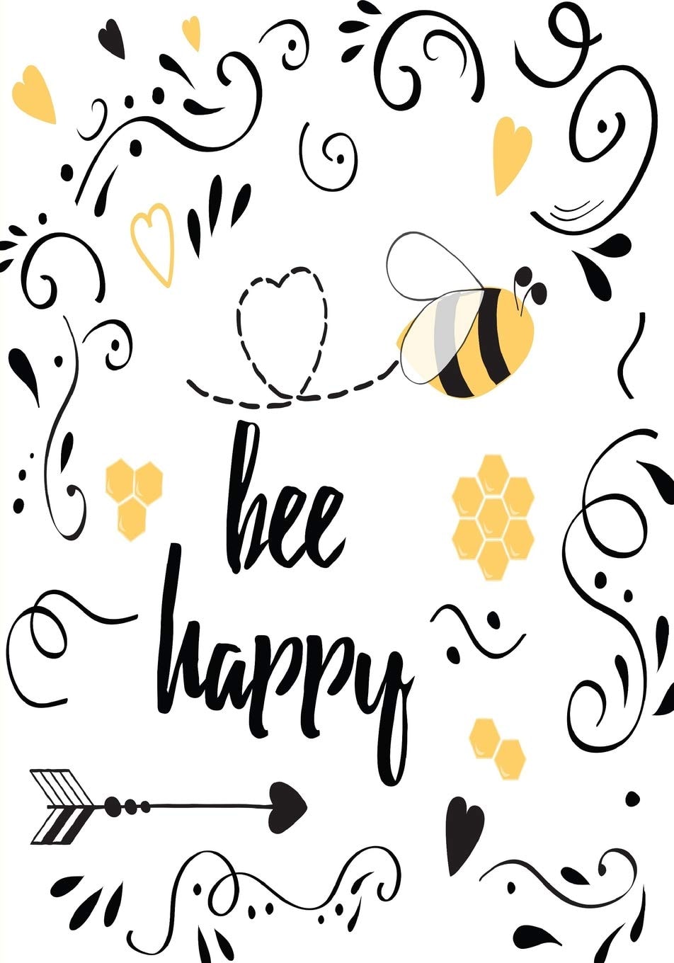 Bee Happy - A JOURNAL (Be Happy - College Rule)