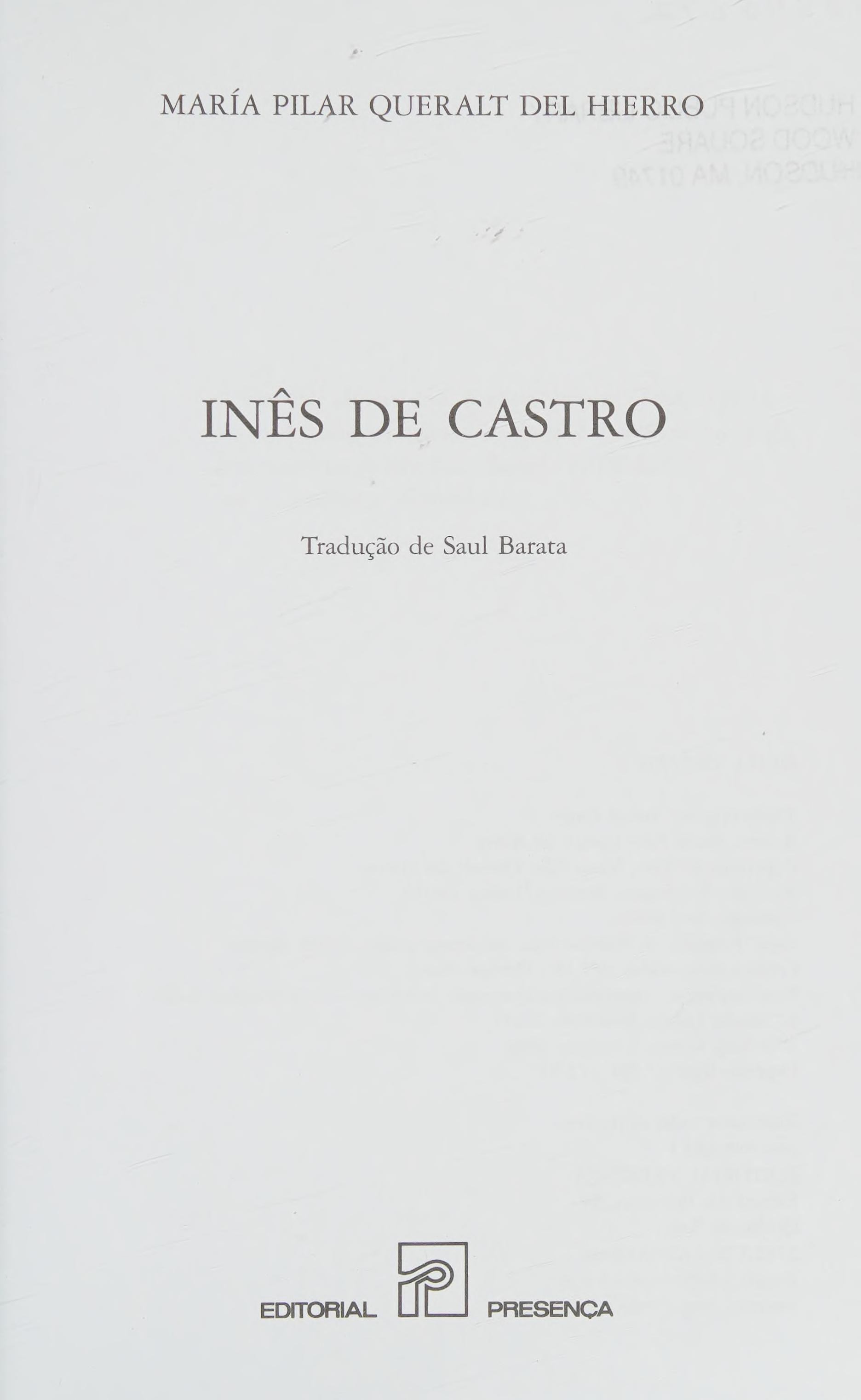 Ines De Castro (Portuguese Edition)