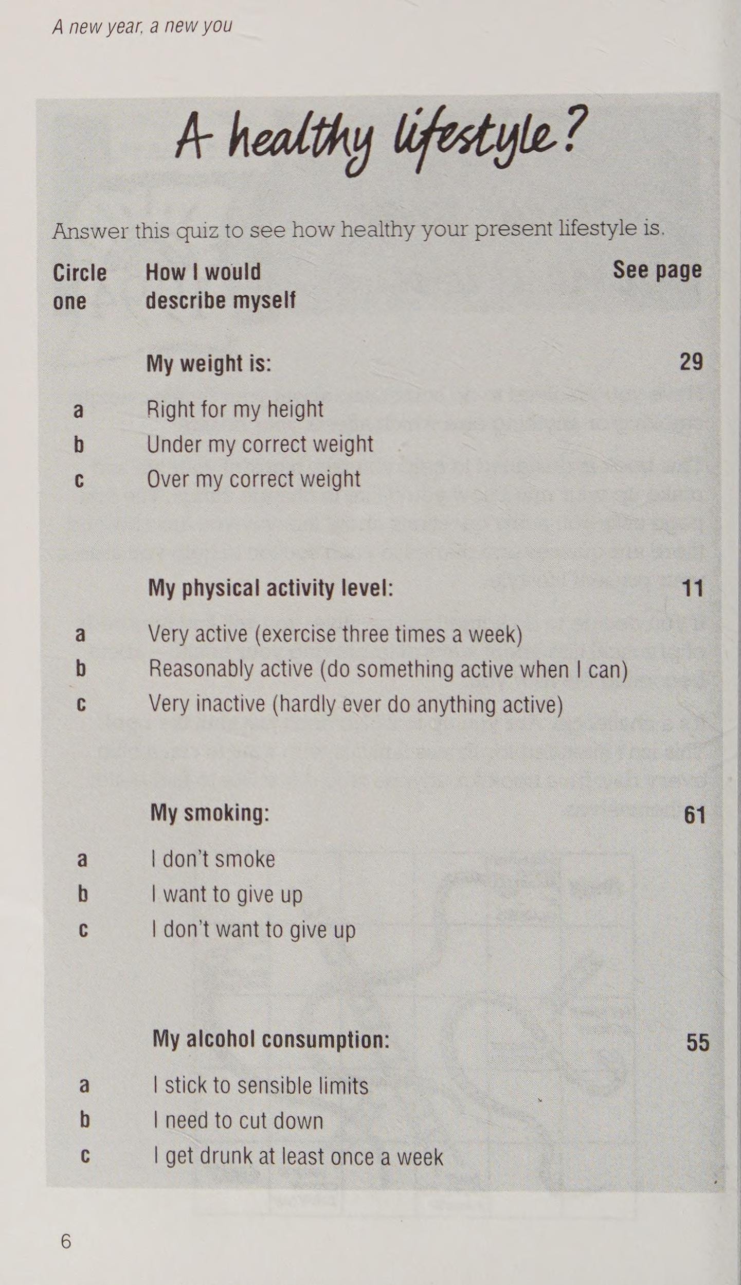 A New Year, a New You: the Book of Healthy Resolutions