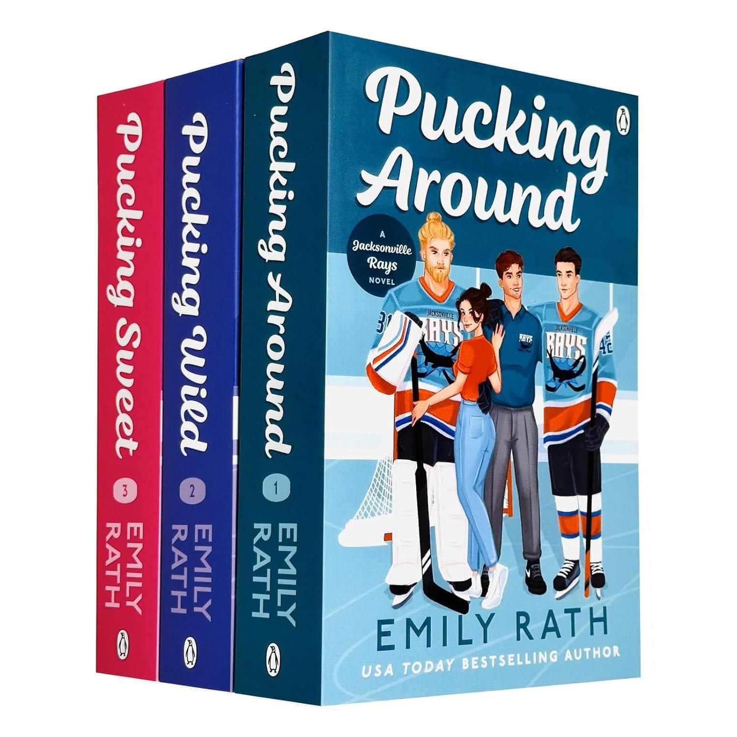 Jacksonville Rays Series 3 Books Collection Set (Pucking Around, Pucking Wild & Pucking Sweet)