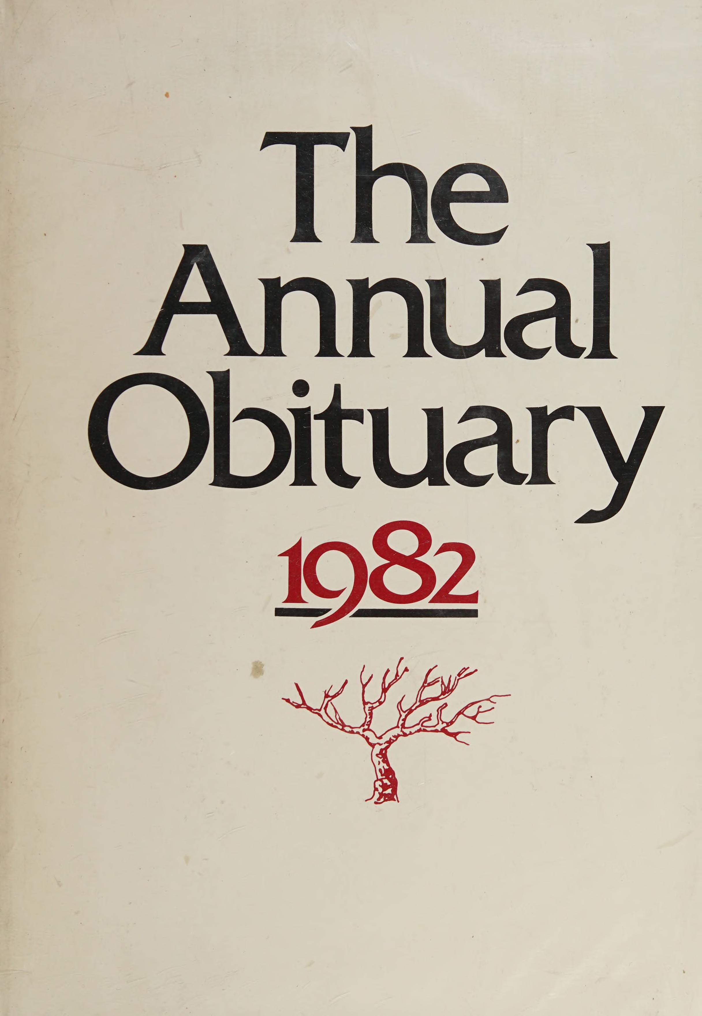 Annual Obituary 1982