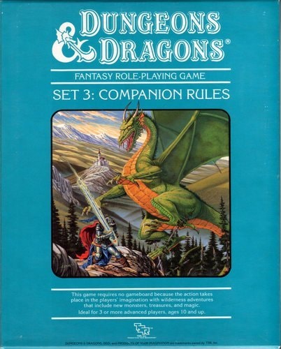 Dungeons and Dragons Set No. 3: Companion Rules [Boxed Set]