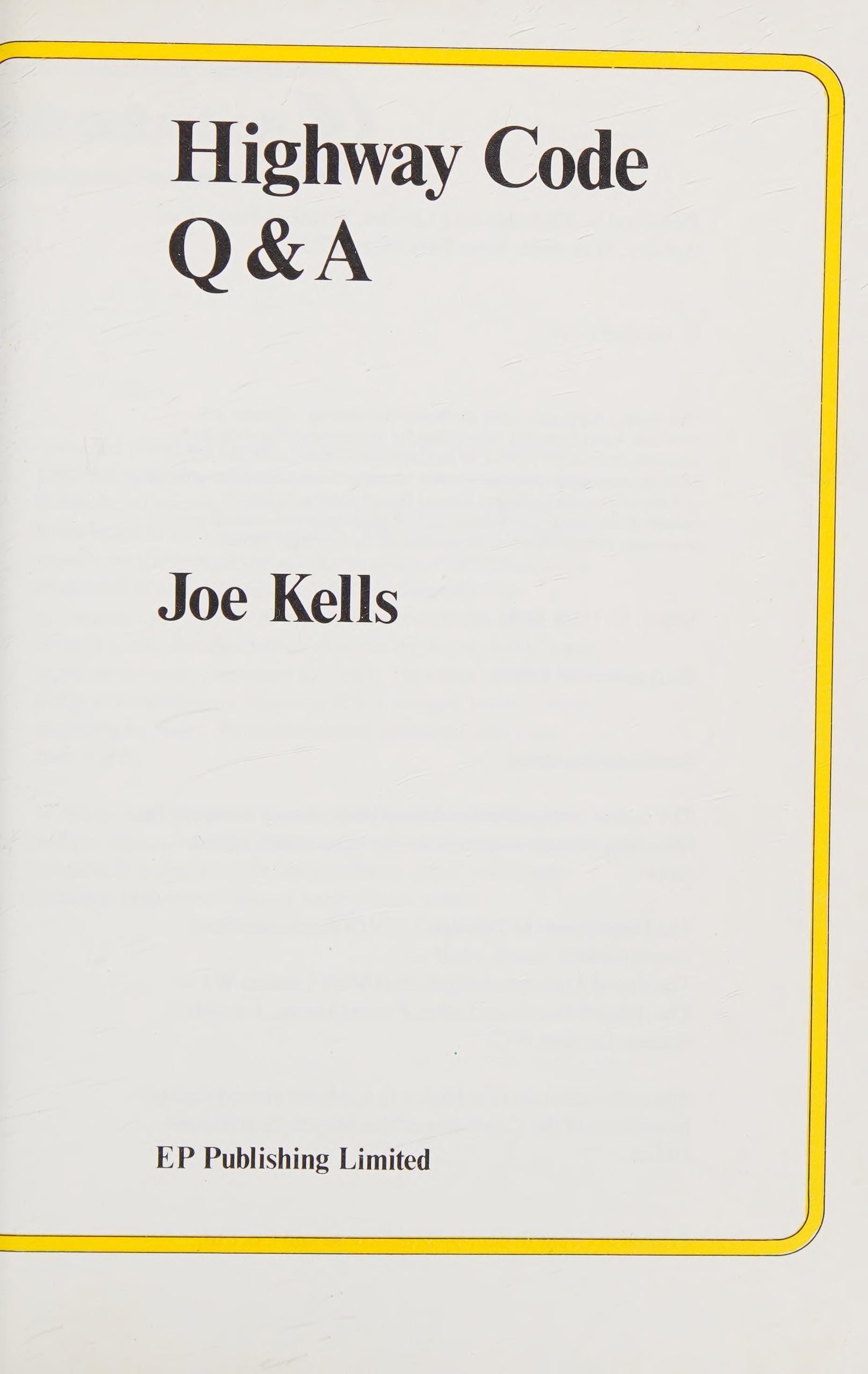 Highway Code Questions and Answers