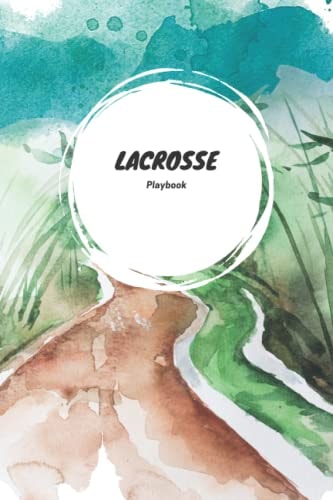 Lacrosse Playbook: Monthly Organizer for Lacrosse on 100 pages | Path Forest Aquarell Edition | Tracker Logbook for Women and Men