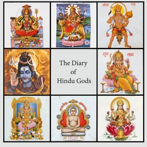 Diary of Hindu Gods: 200-page Lined Writing Journal With Multiple Hindu Deities