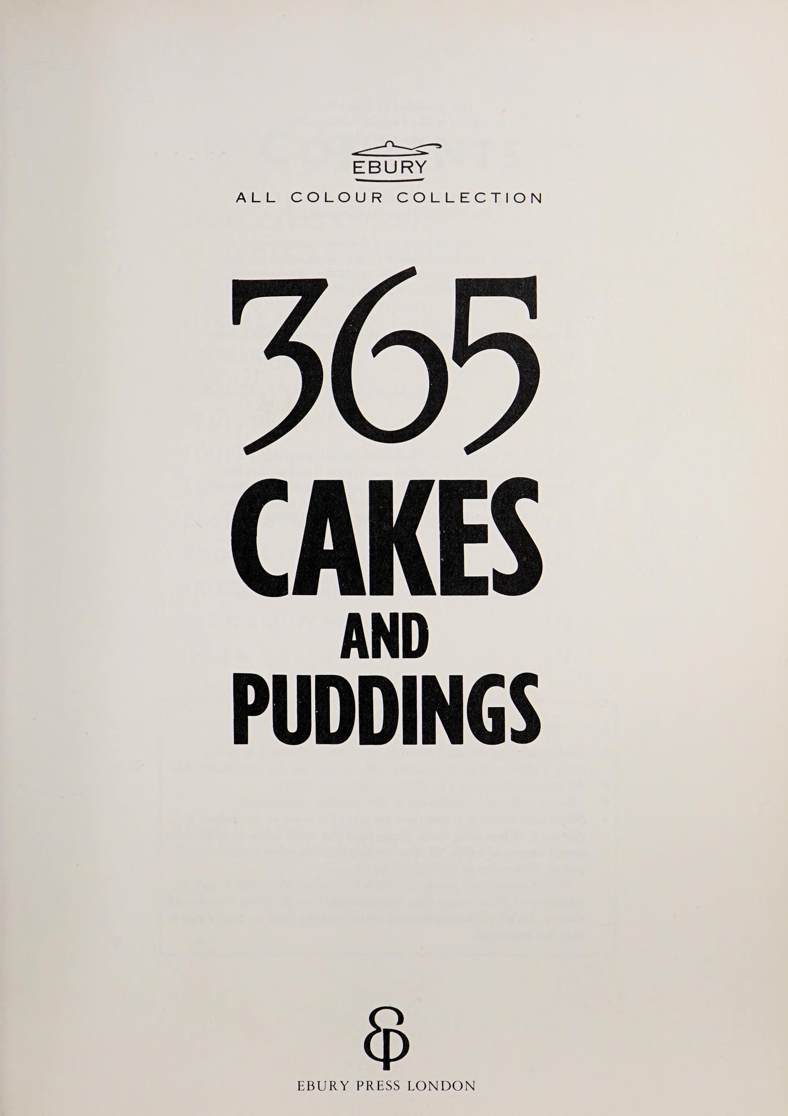 365 Cakes & Puddings