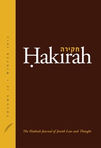 Hakirah: The Flatbush Journal of Jewish Law and Thought