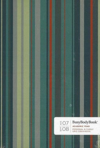 Aug '07 - Sept '08 BusyBodyBook Personal & Family Organizer: Stripes