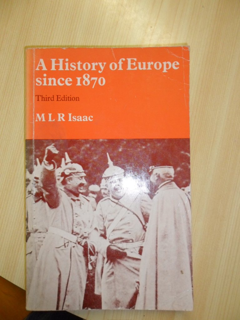 A History of Europe Since 1870