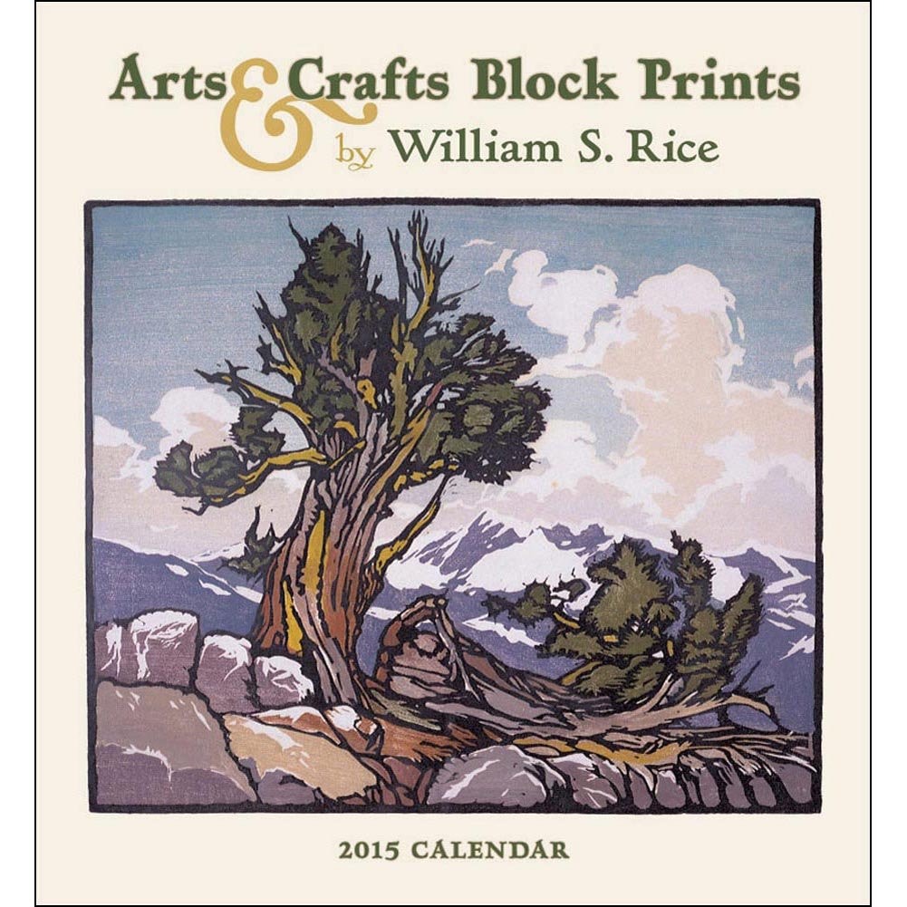 Arts & Crafts Block Prints 2015 Calendar