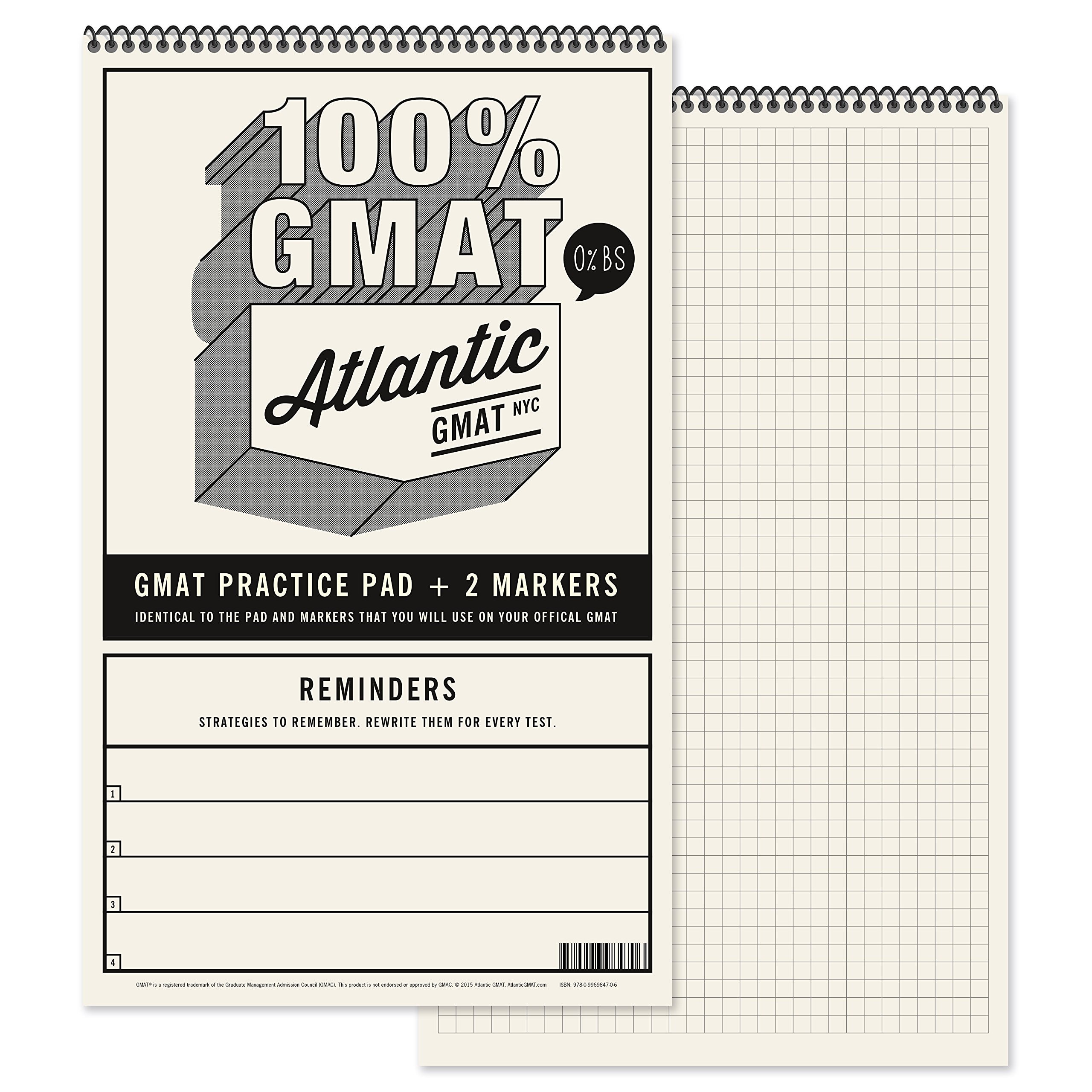 Atlantic GMAT Practice Pad 2 Markers by Atlantic GMAT (2015-05-03)