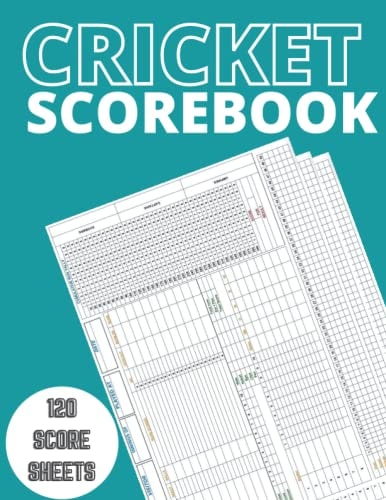 Cricket Scorebook: 120 score sheets with large size 8.5x11 inch