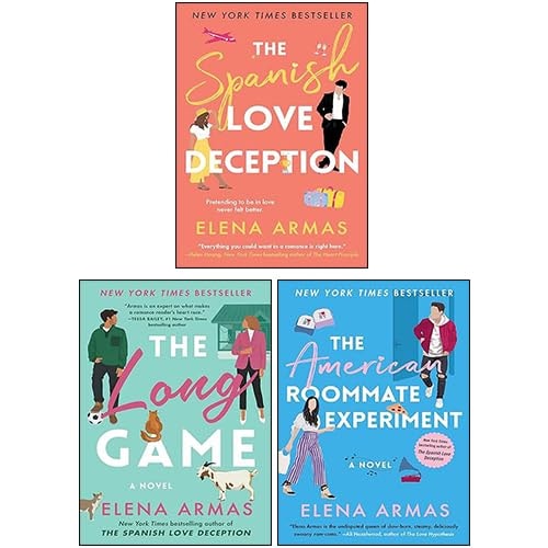 Elena Armas 3 Books Collection Set (The Spanish Love Deception, The American Roommate Experiment, The Long Game)