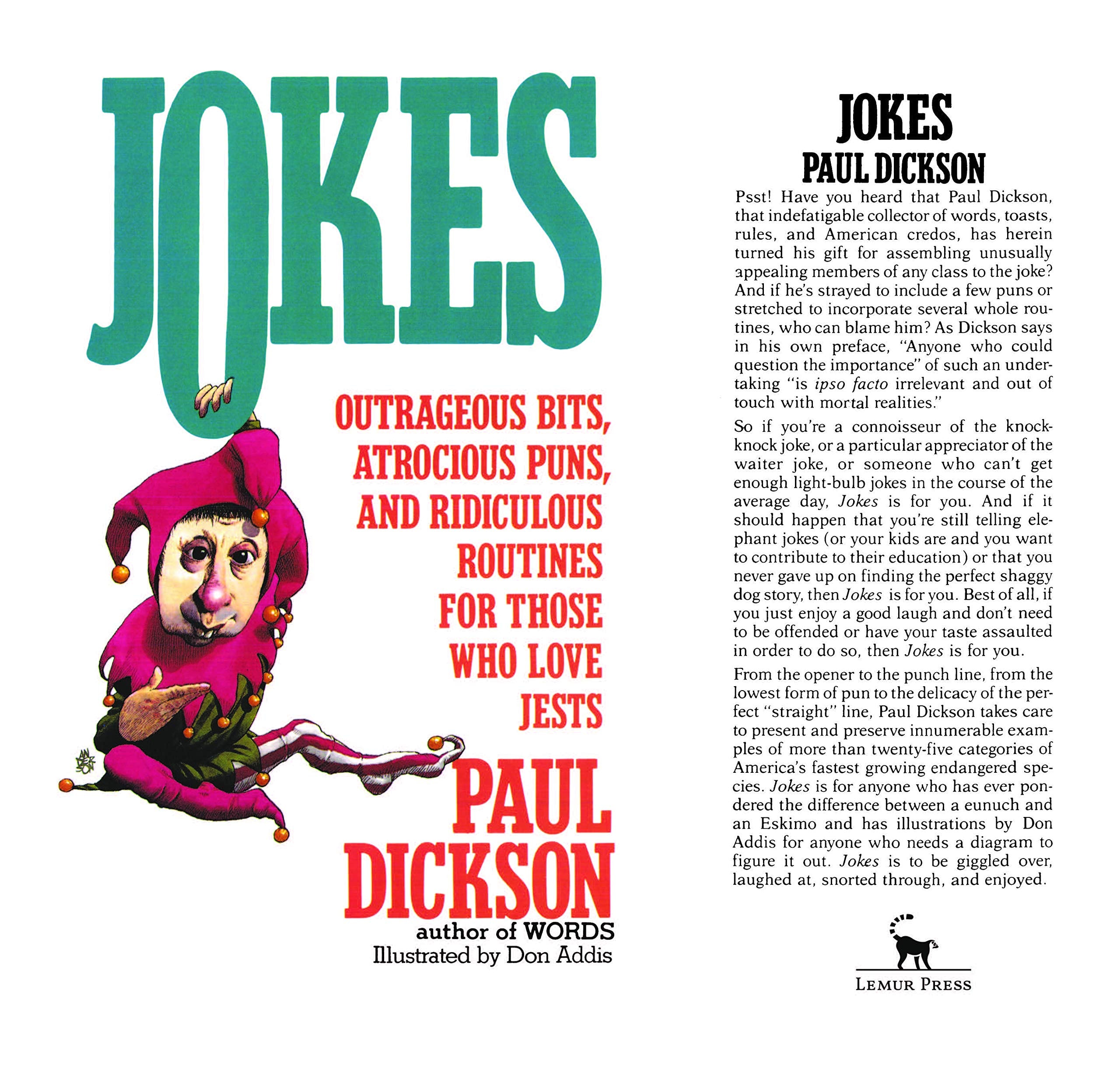 Jokes: Outrageous Bits, Atrocious Puns, and Ridiculous Routines for Those who Love Jests
