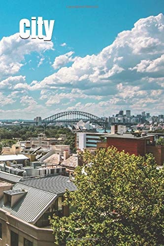 City: Cities Notebook for Drawing and Writing, Journal, Diary (110 Page, Blank, 6 x 9 inch, 15.24 x 22.86 cm)