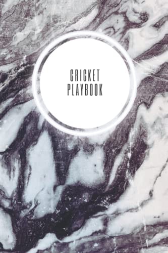 Cricket Playbook: Monthly Organizer for Cricket on 100 pages | White Aquarell Edition | Tracker Logbook for Women and Men